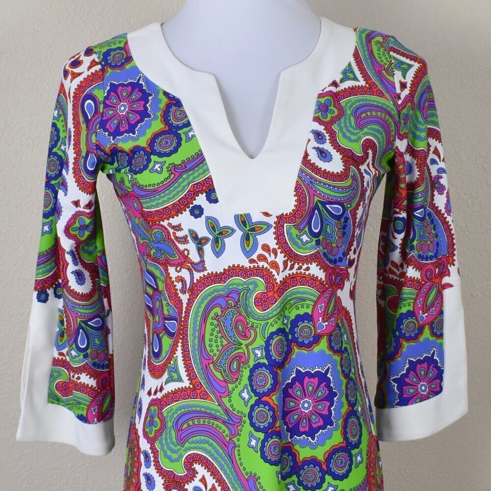 Jude Connally HOLLY Paisley Floral Tunic Dress - XS - Picture 2 of 9